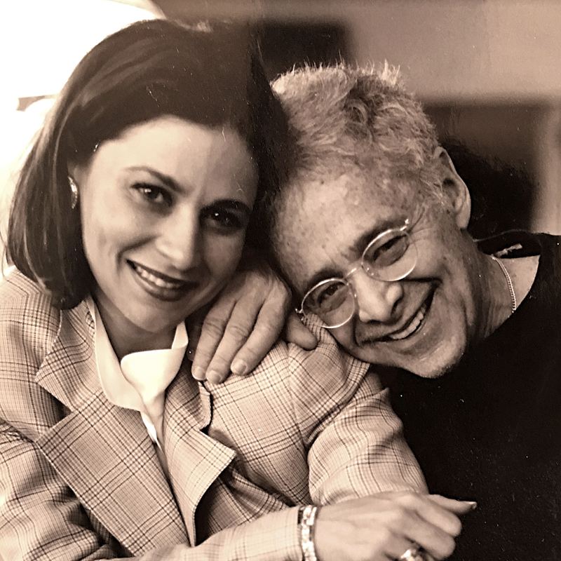 Jennifer Valoppi with Chuck Barris